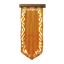 Orangefarbenes Banner
