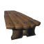 Longue table lourde